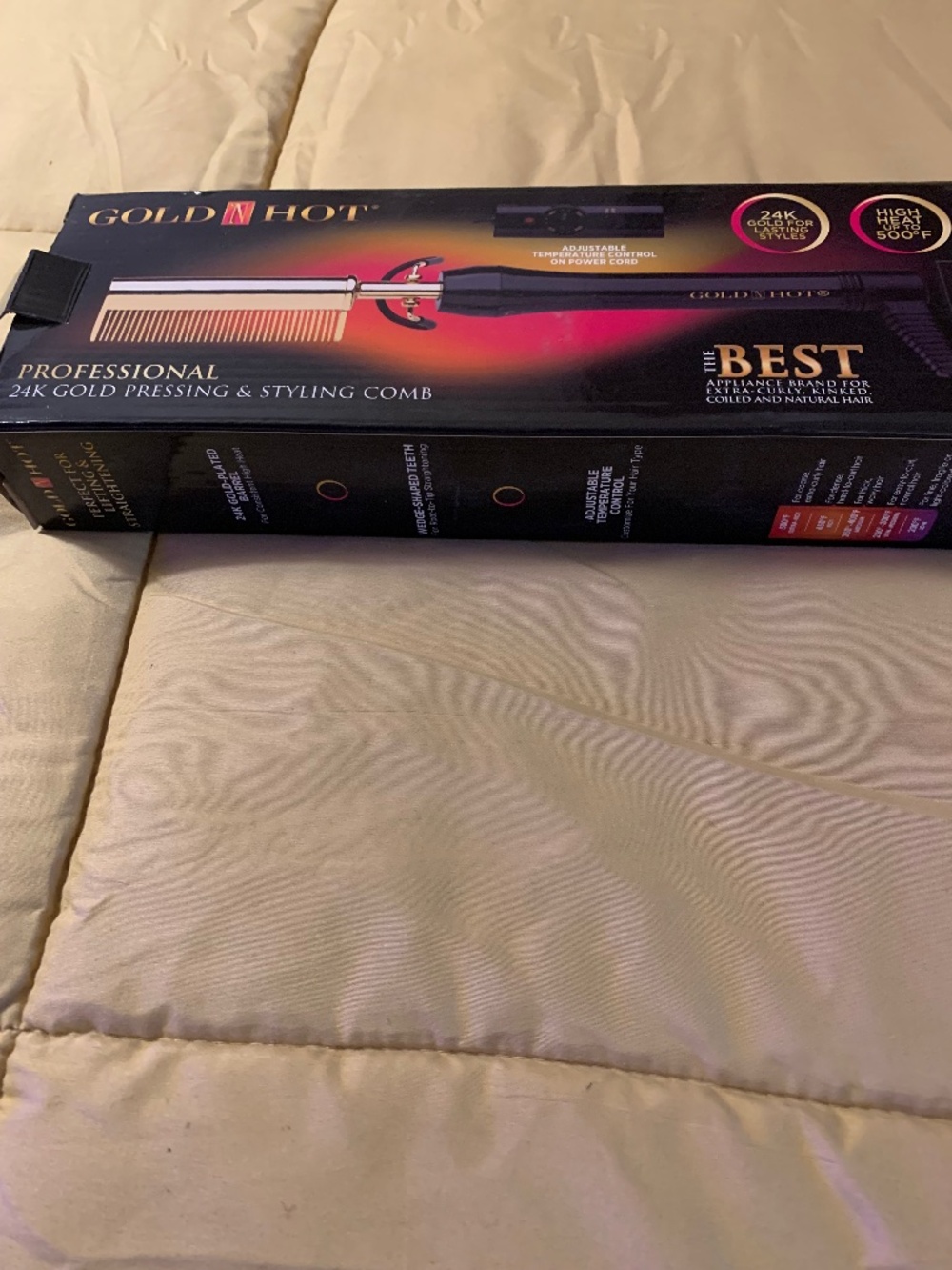 Electrical Gold N Hot professional Pressing & Styling comb - Pre-owned